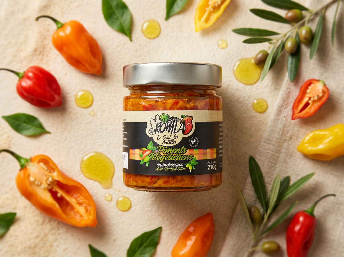 Piments végétariens en morceaux